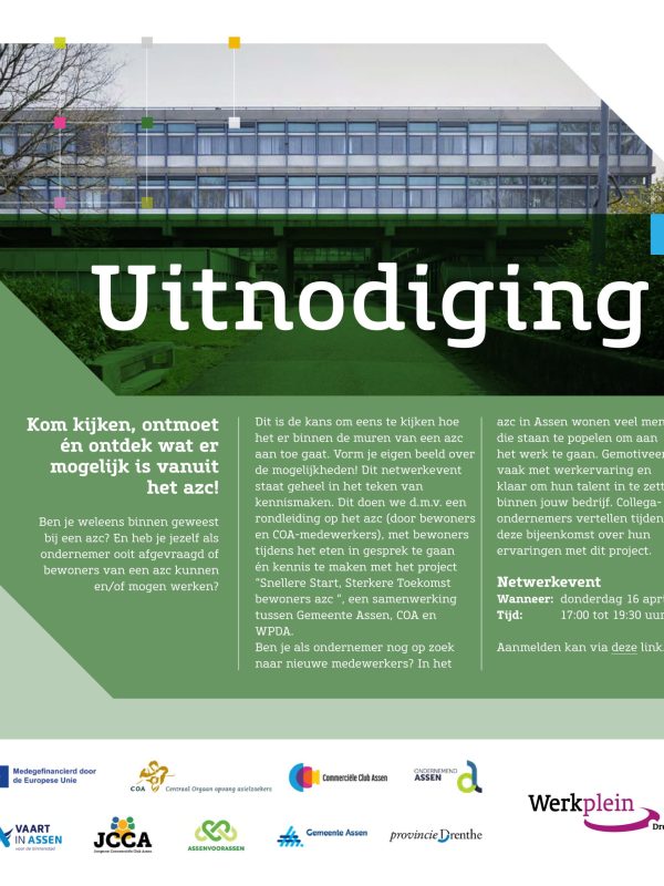 Werkgevers en kennismakingsbijeenkomst AZC 16 april 2026